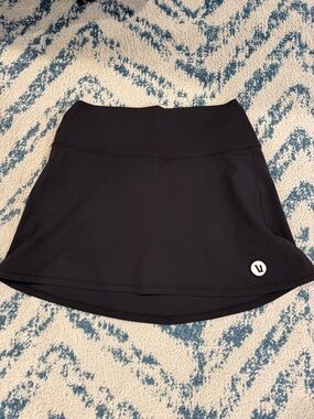 VUORI Black Athletic Skort with Logo